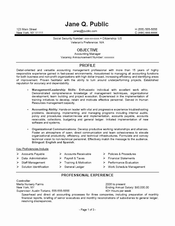 Accounting Manager Resume