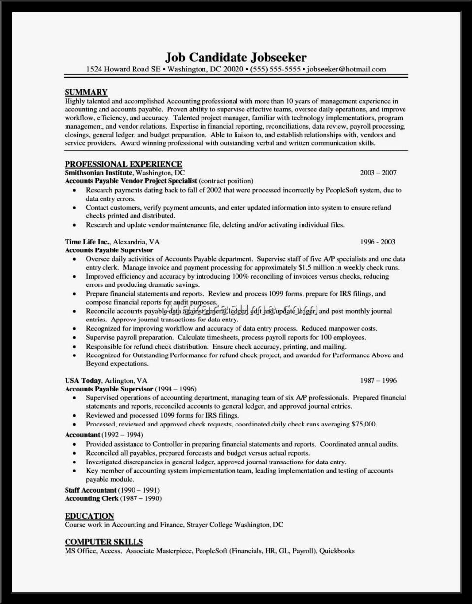 Accounting Resume Examples 2016 Resume Template