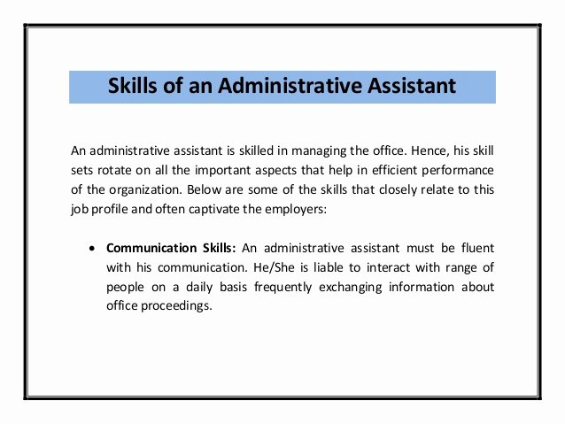 Administrative assistant Resume