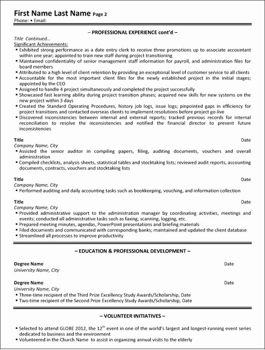 Administrative assistant Resume Sample &amp; Template