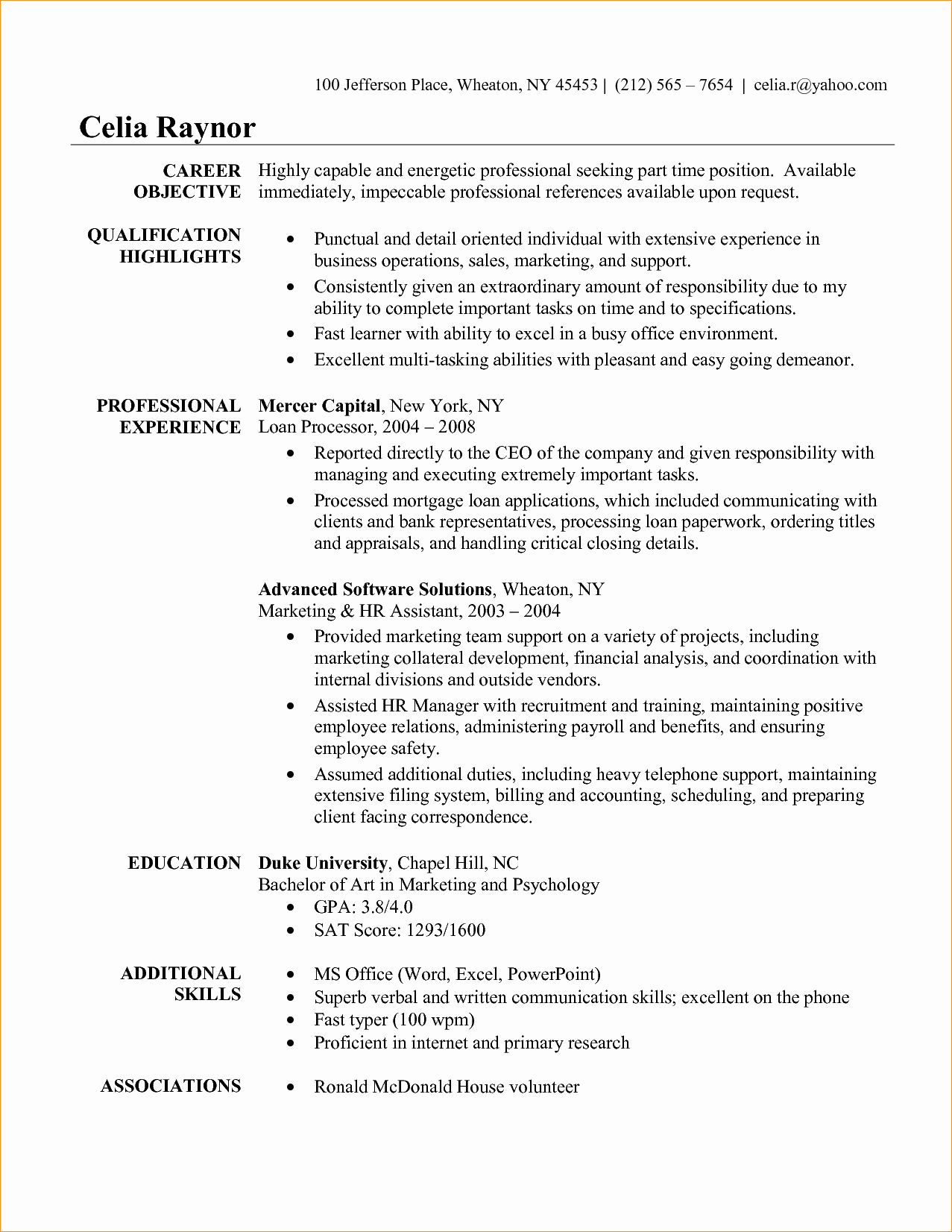 Administrative assistant Skills Business Proposal