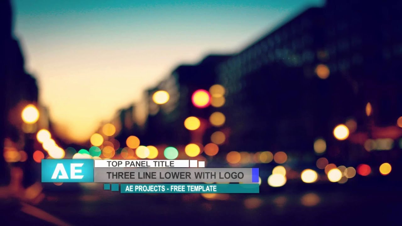 Adobe after Effects Lower Third 6 Free Template