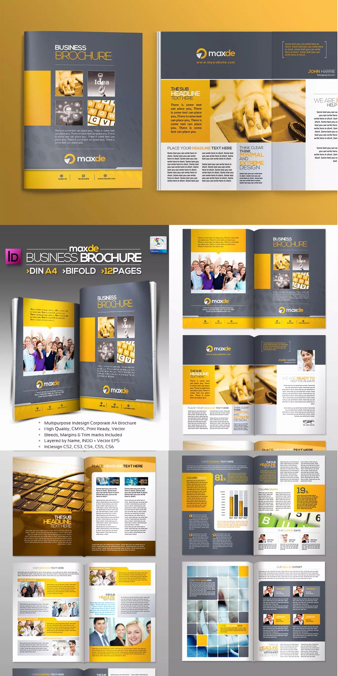 Adobe Indesign Tri Fold Brochure Template