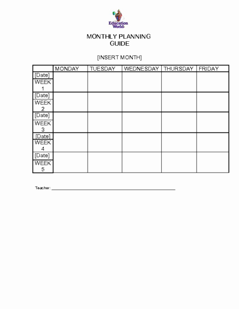 After School Program Lesson Plan Template A Day In First