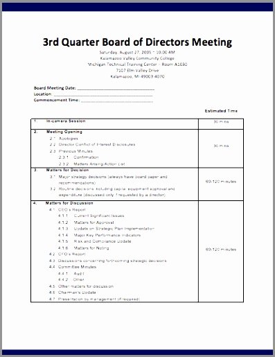 Agenda format for Meetings Animal Care Worker Cover Letter