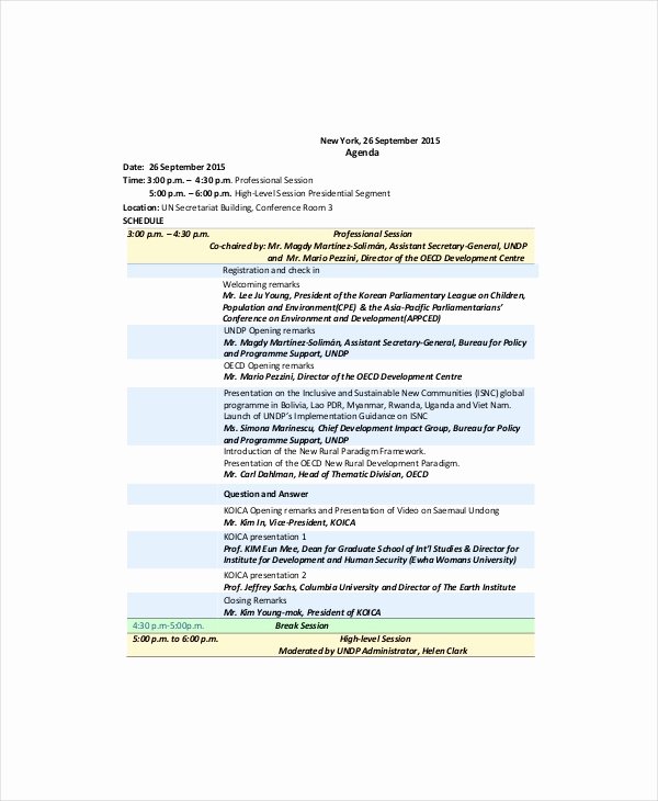 Agenda Template 10 Free Word Pdf Documents Download