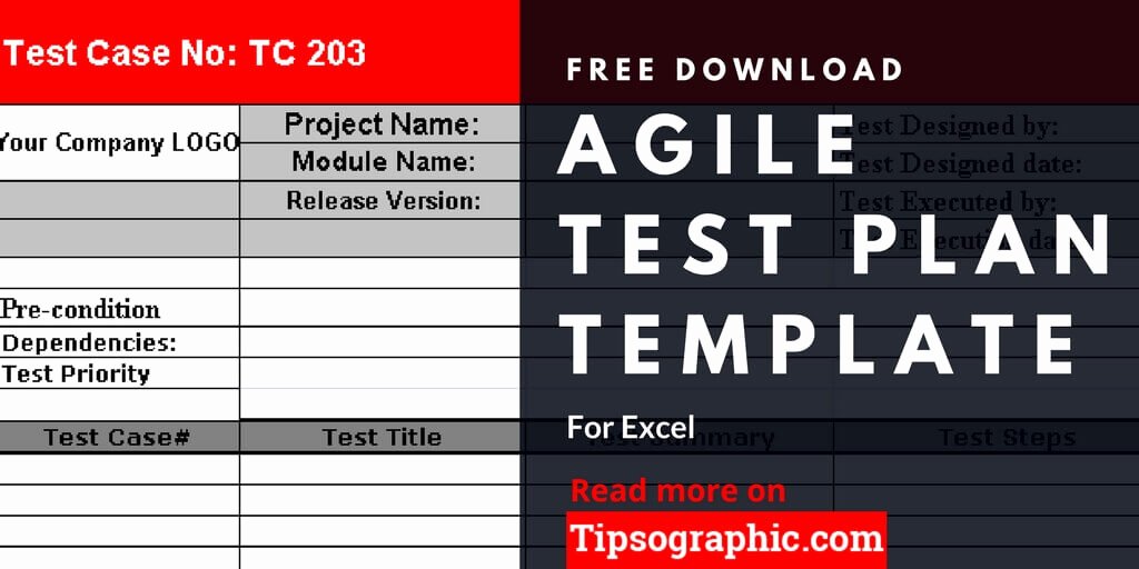 agile test plan template excel agile test plan excel template free