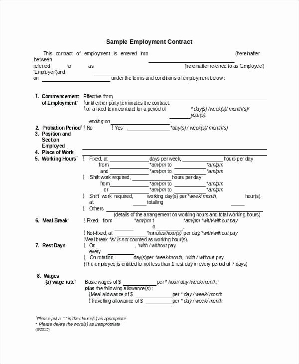 Agreement for Employment Gallery Agreement Letter format