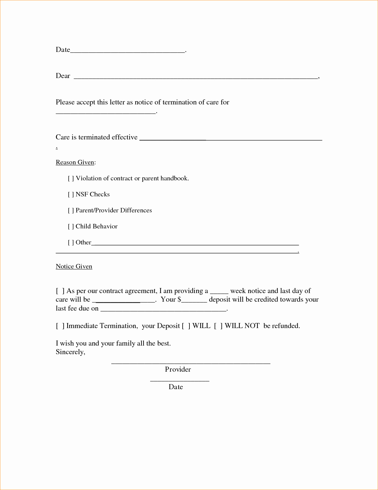 Agreement Letter Sample for Contract Business Proposal