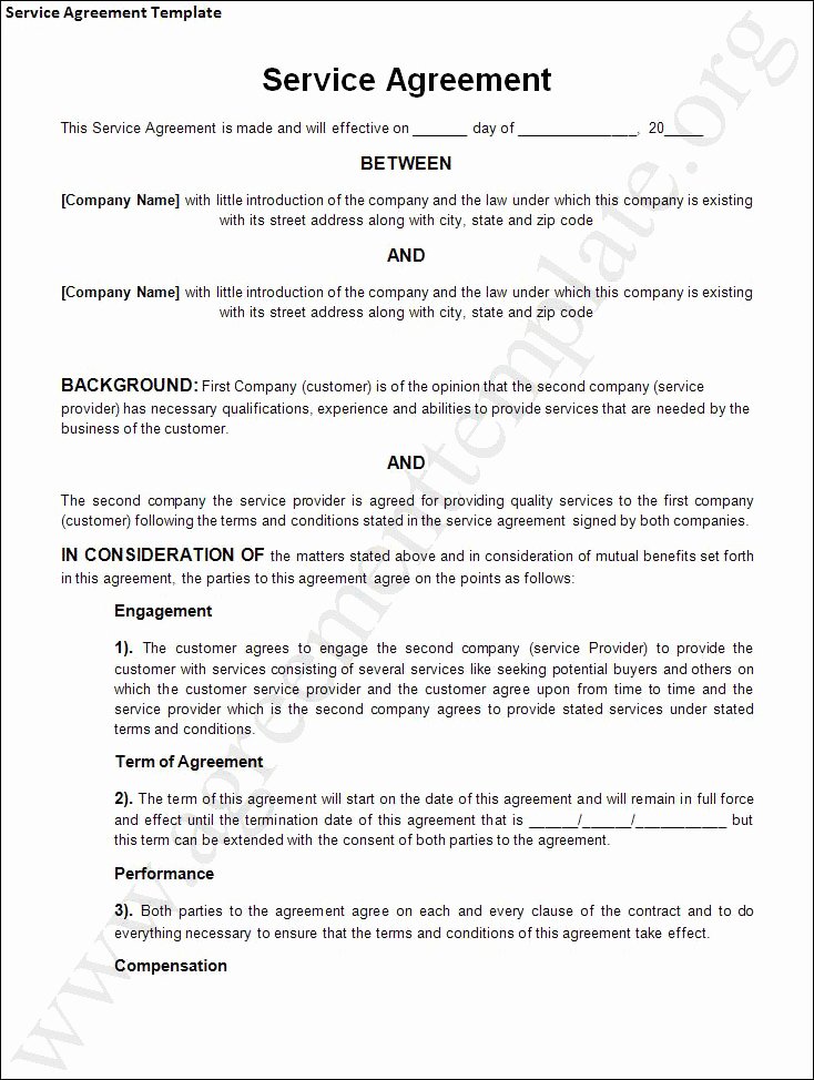 Agreement Template Category Page 1 Efoza