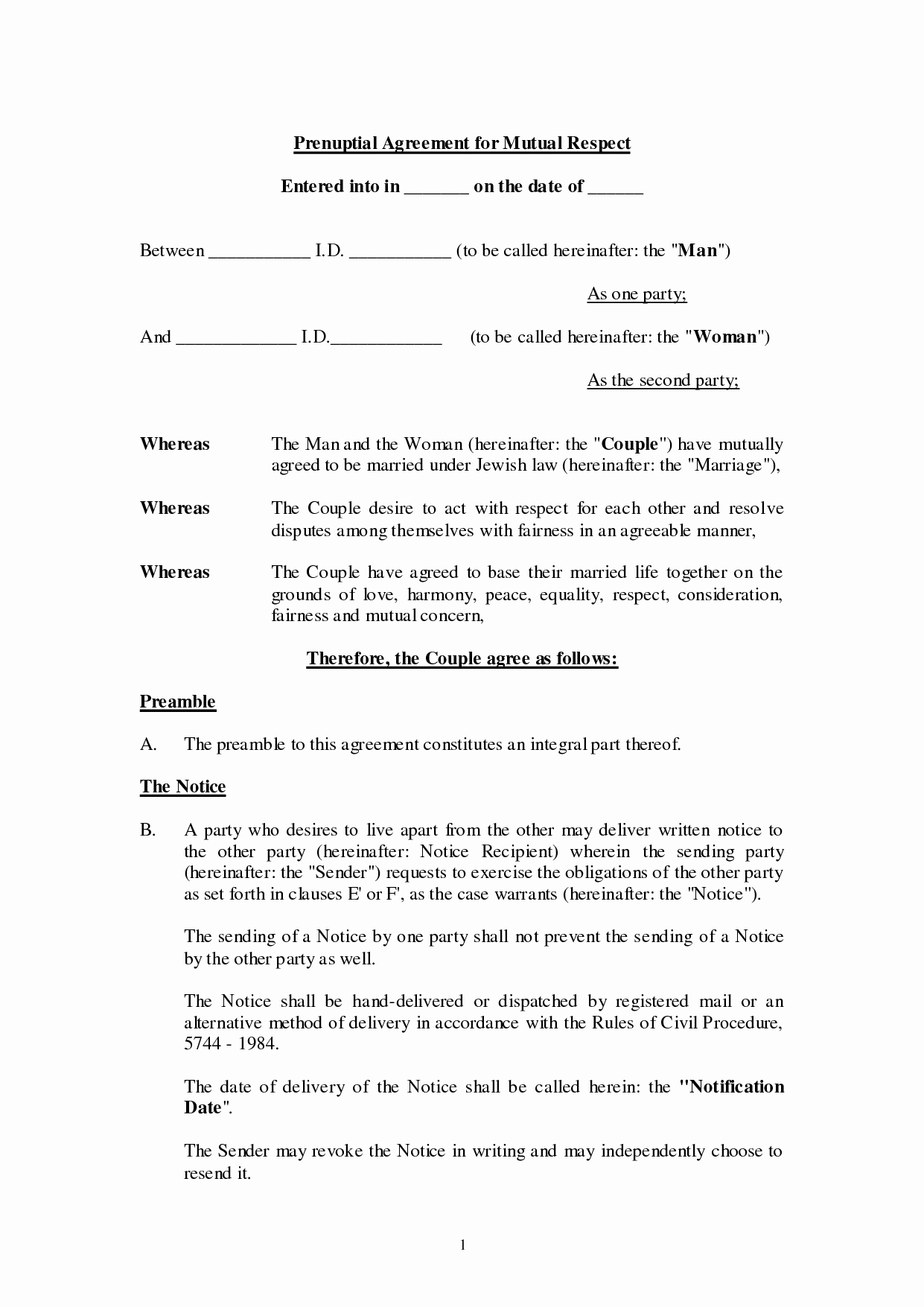 Agreement Template Category Page 54 Efoza