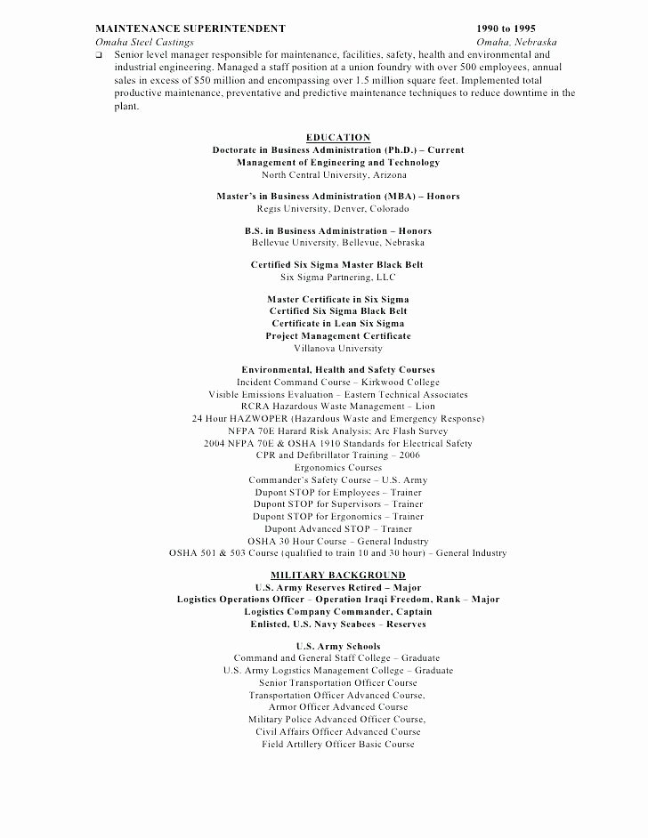 Air force Resume Template Federal Government 5 Us Download