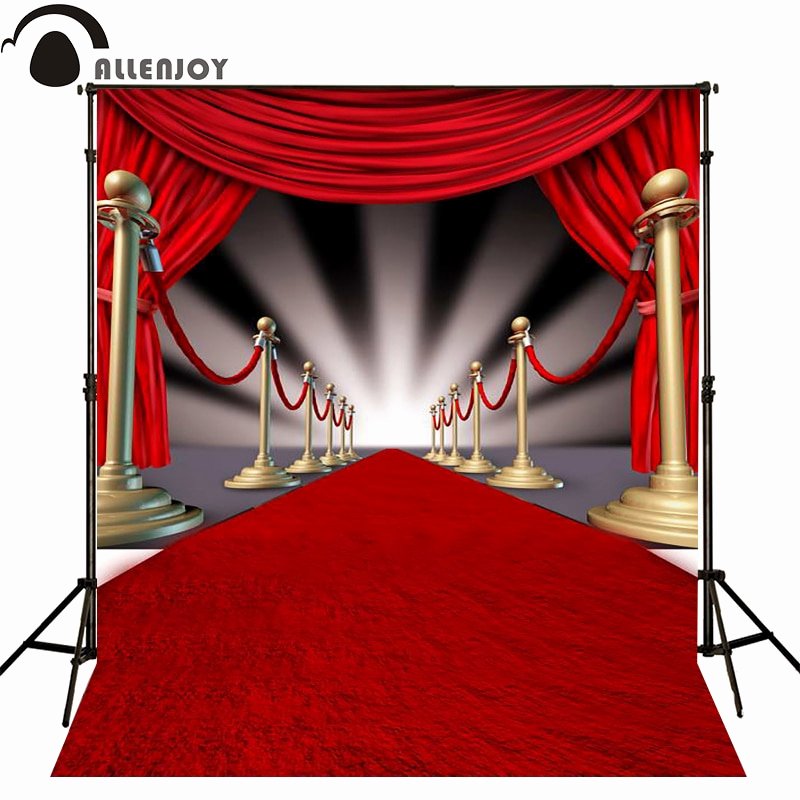 Allenjoy Photographic Background Ray Red Carpet Striped