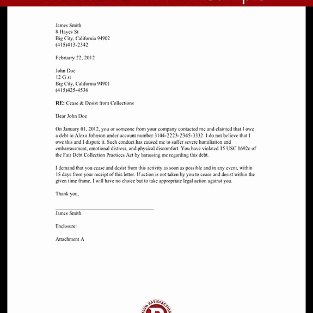 Amazing Sample Cease and Desist Letter – Letter format Writing