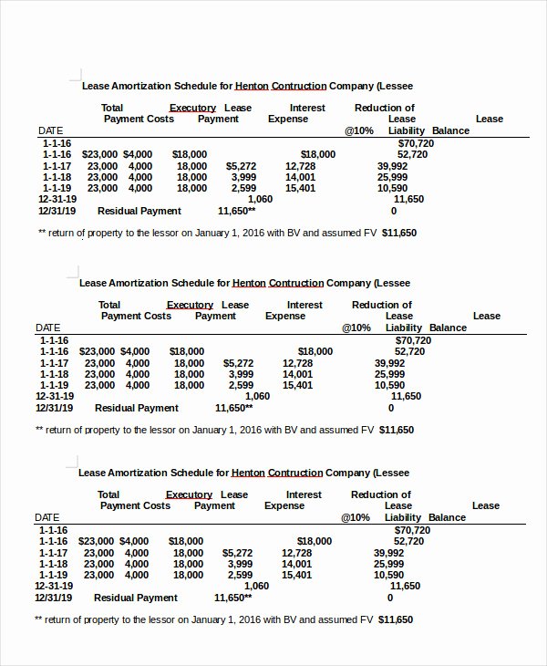 Amortization Schedule Template 5 Free Word Excel