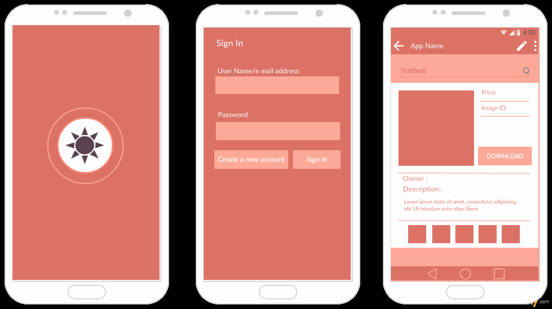 Android Mockup Templates for App Prototypes Creately Blog