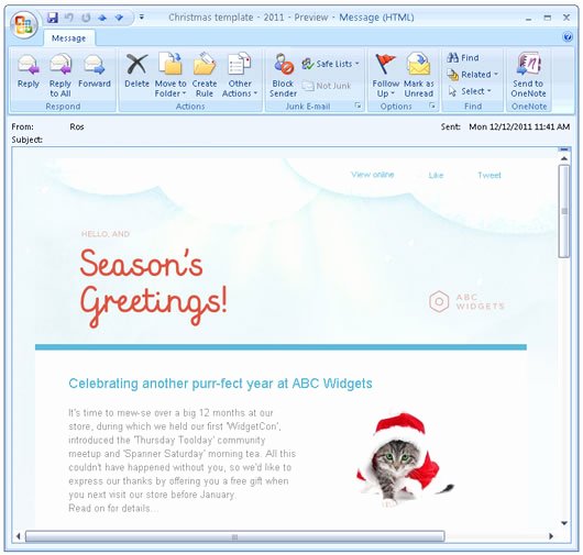 Animated Email Templates for Christmas
