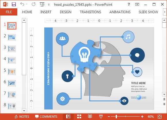 Animated Mind Map Powerpoint Template