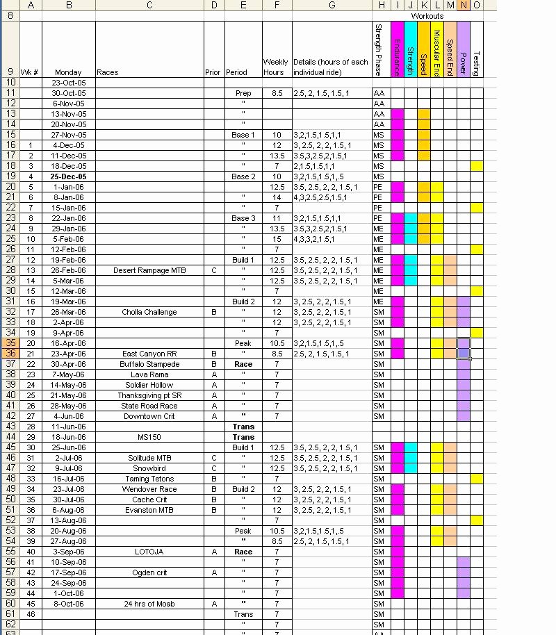 annual training plan template excel 1020