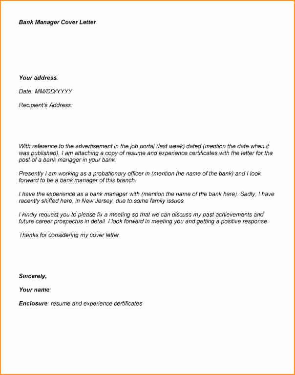Application for A Bank Job Cover Letter Samples Cover