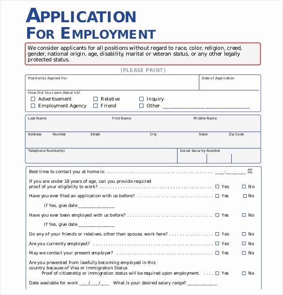 Application form Templates – 10 Free Word Pdf Documents
