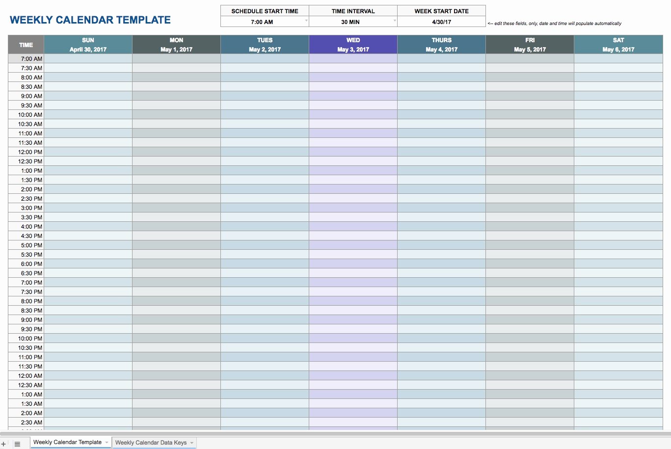 Appointment Schedule Template 15 Minute Increments