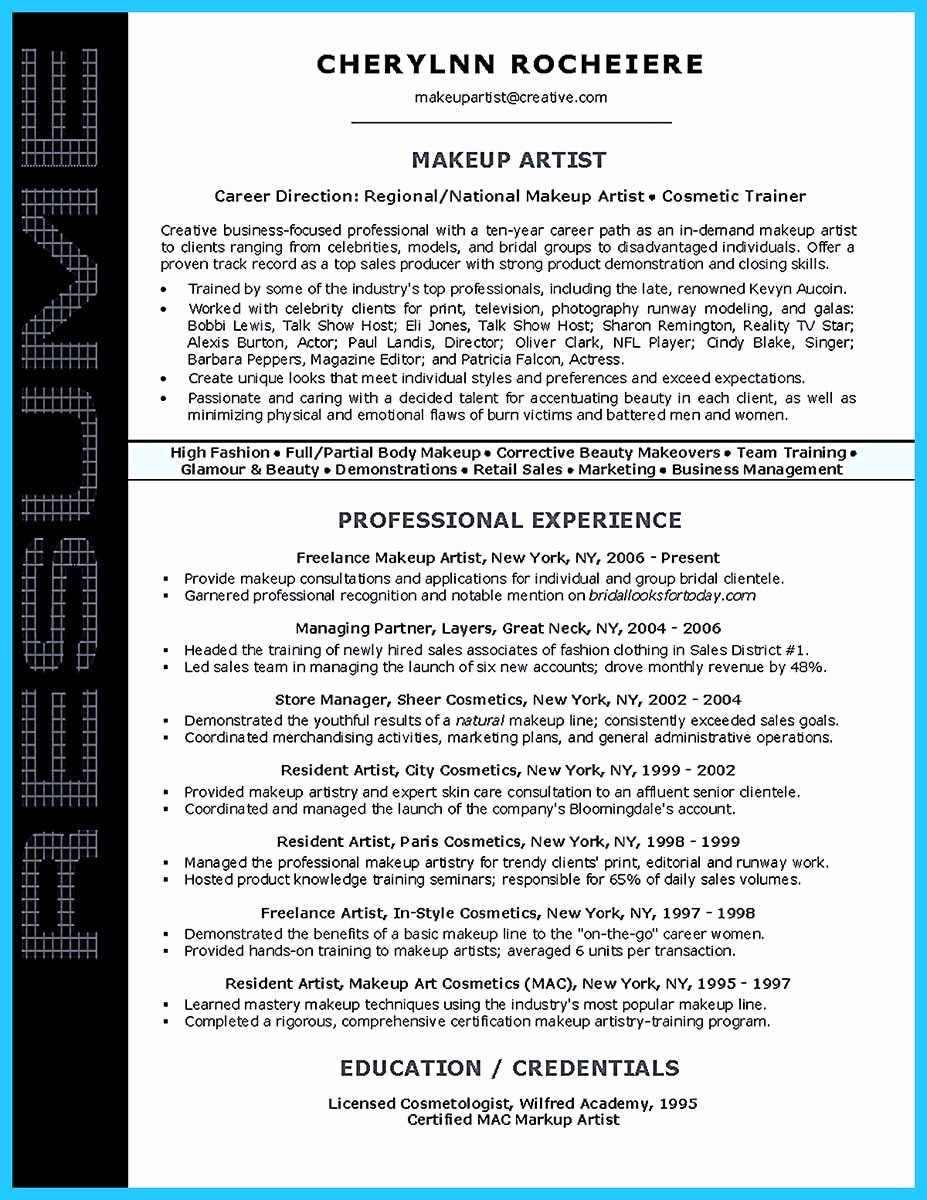 Artist Resume Template that Look Professional