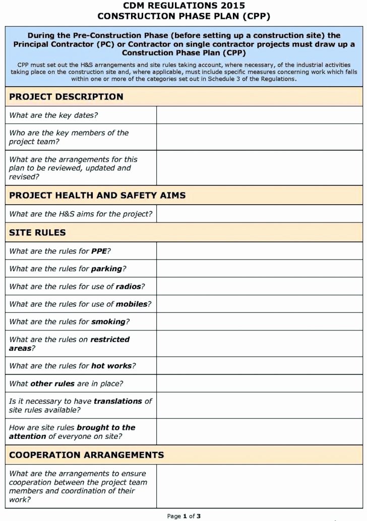 construction risk assessment template