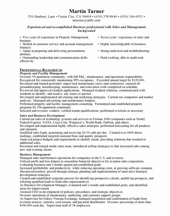 Assistant Property Manager Resume Template