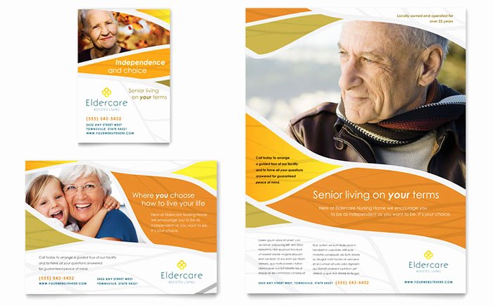 Assisted Living Flyer Ad Template Design MD