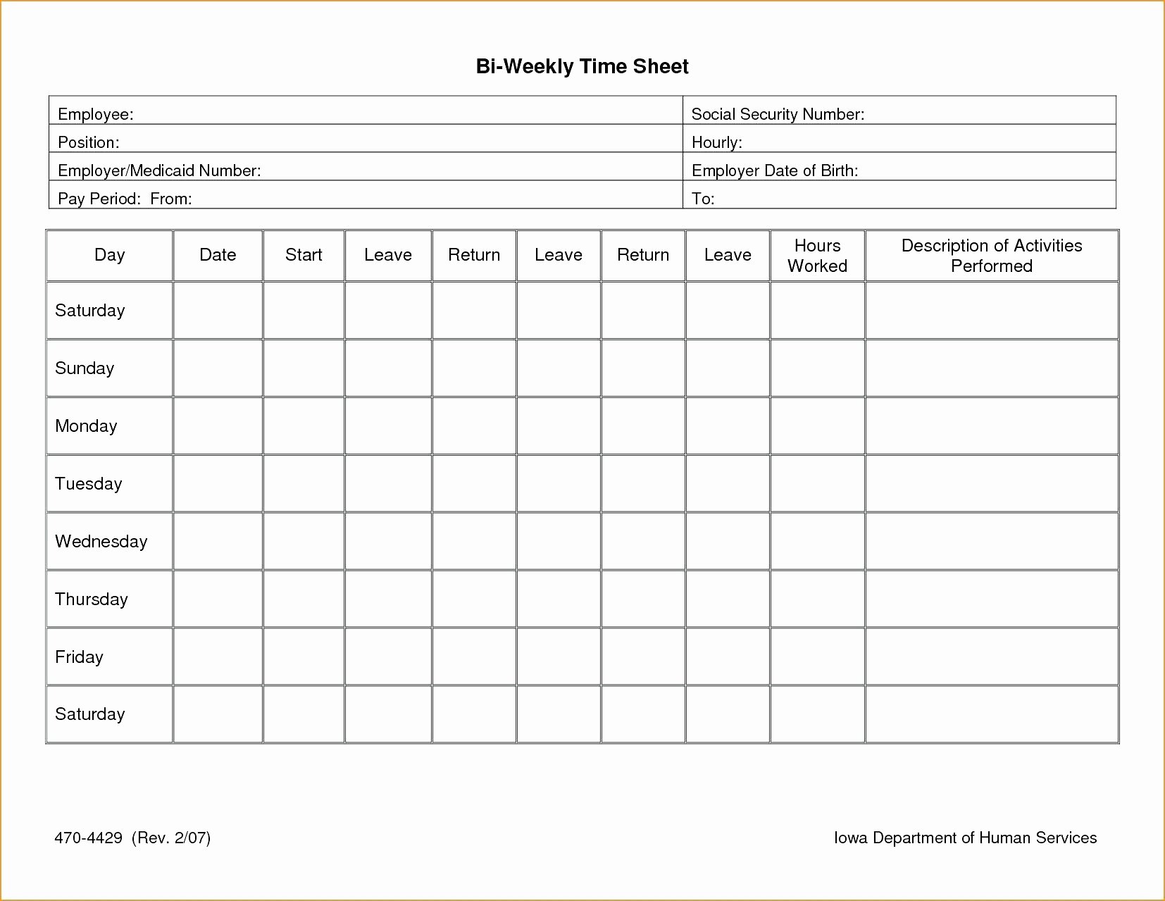 Astonishing Biweekly Timesheet Template Excel