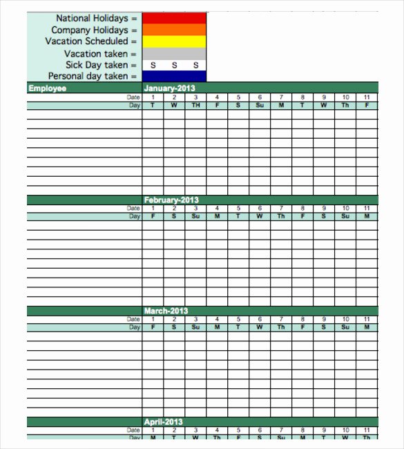 Attendance Tracking Template 10 Free Sample Example