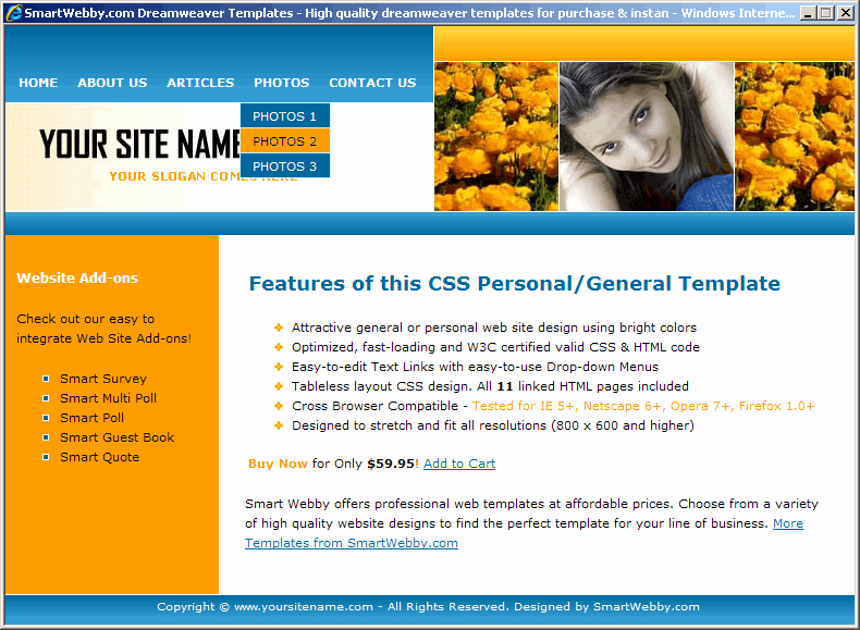 Attractive Css Template