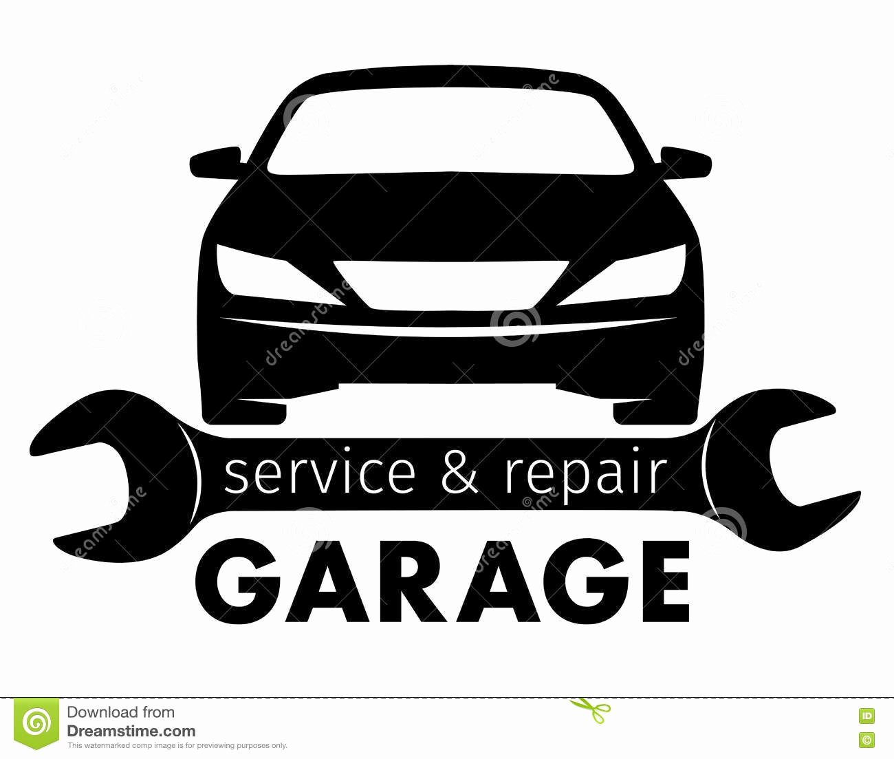 Auto Center Garage Service and Repair Logo Vector