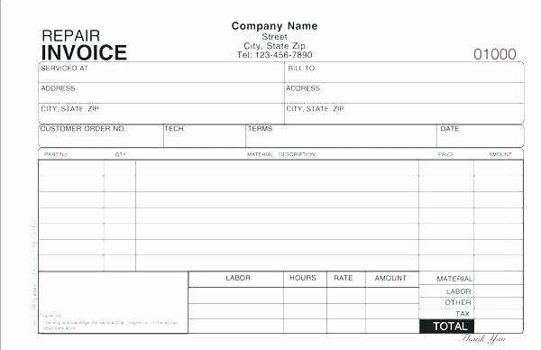 Automotive Repair order form Template Ce Free Remarkable
