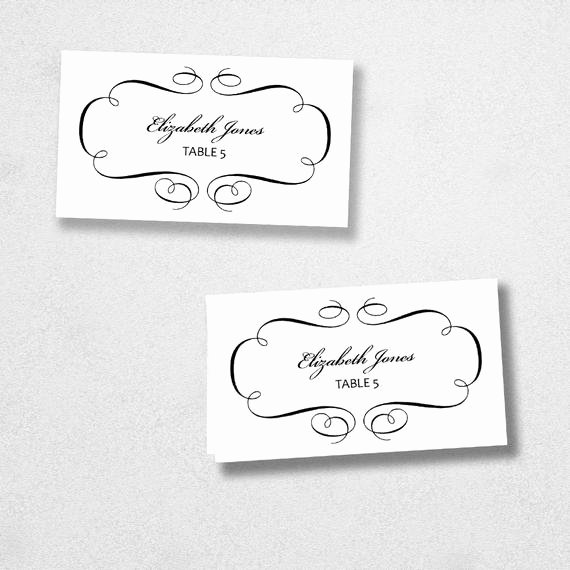 Avery Place Card Template Instant Download Escort Card