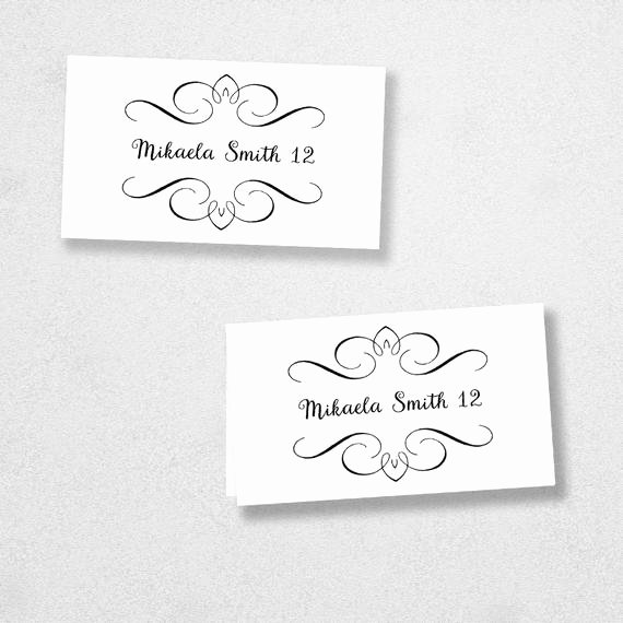 Avery Place Card Template Instant Download Escort Card