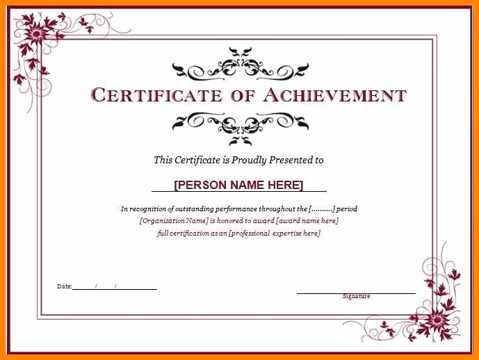 Award Certificate Template for Word Word Template
