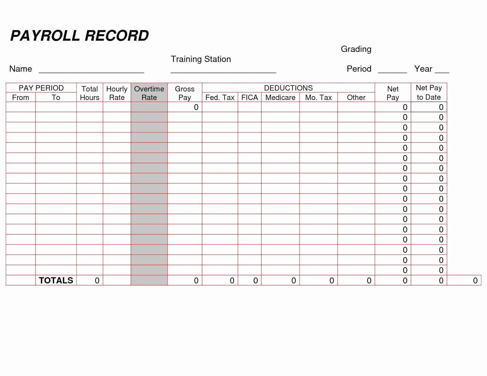 Free Payroll Check Printing Template Pdf