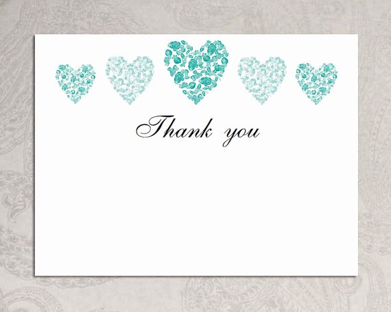 Awesome Design Wedding Thank You Card Template with