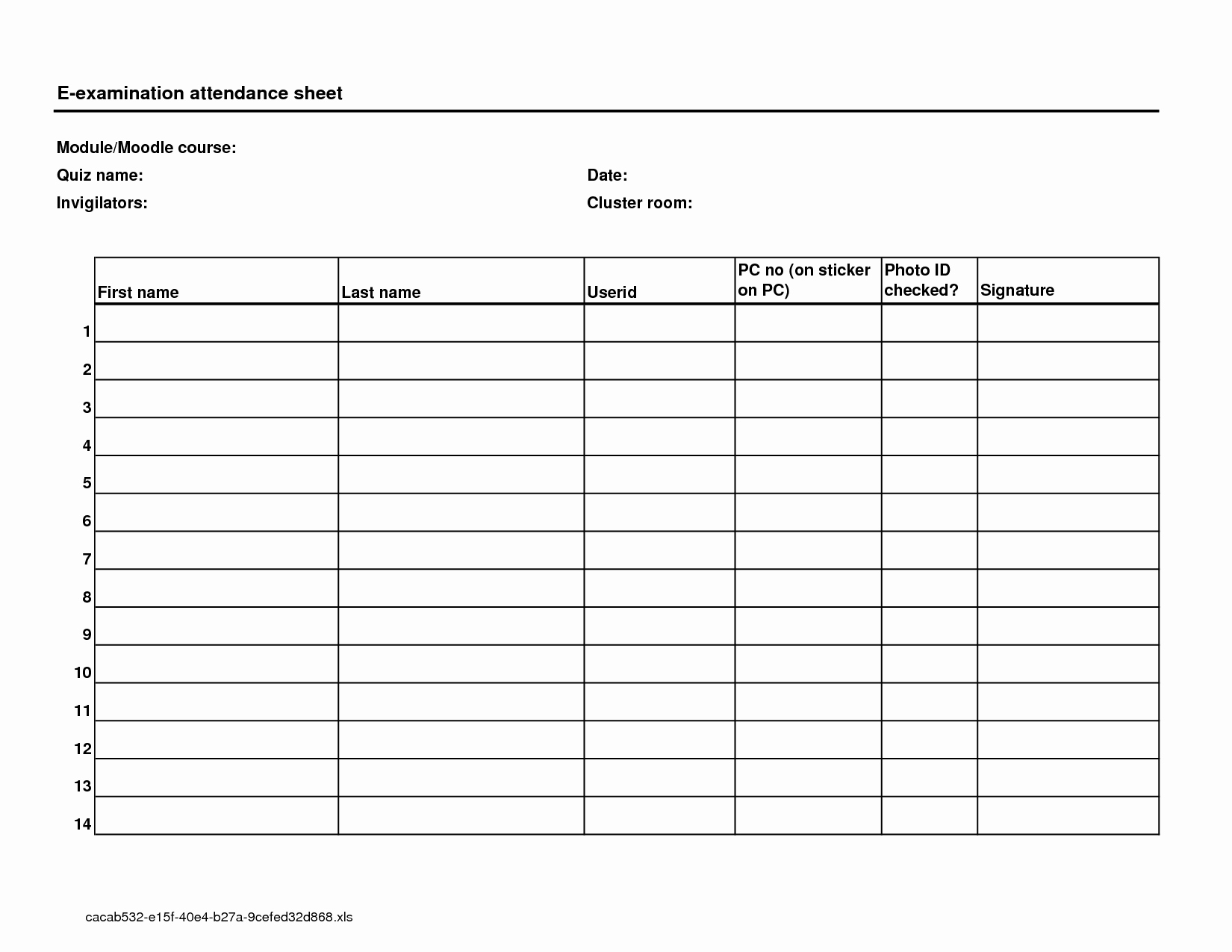 Awesome Employee attendance Sheet Template Free Download