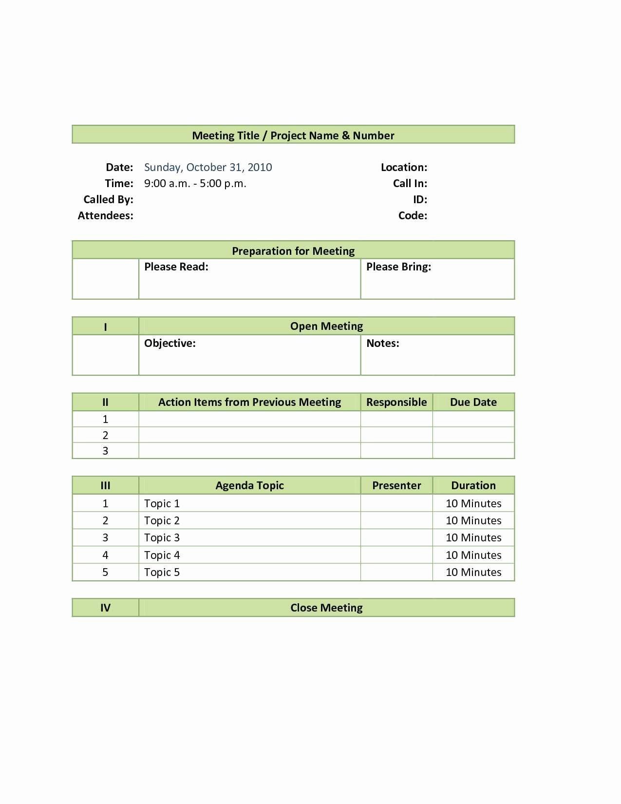 Awesome Not for Profit Board Meeting Minutes Template