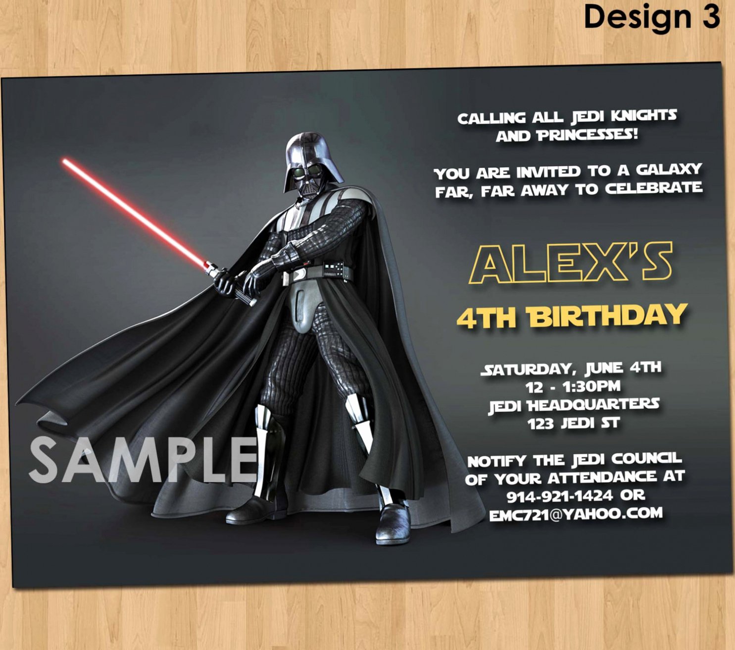 star wars invitations free printable