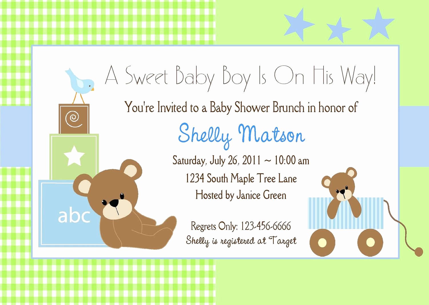 baby shower invitation templates