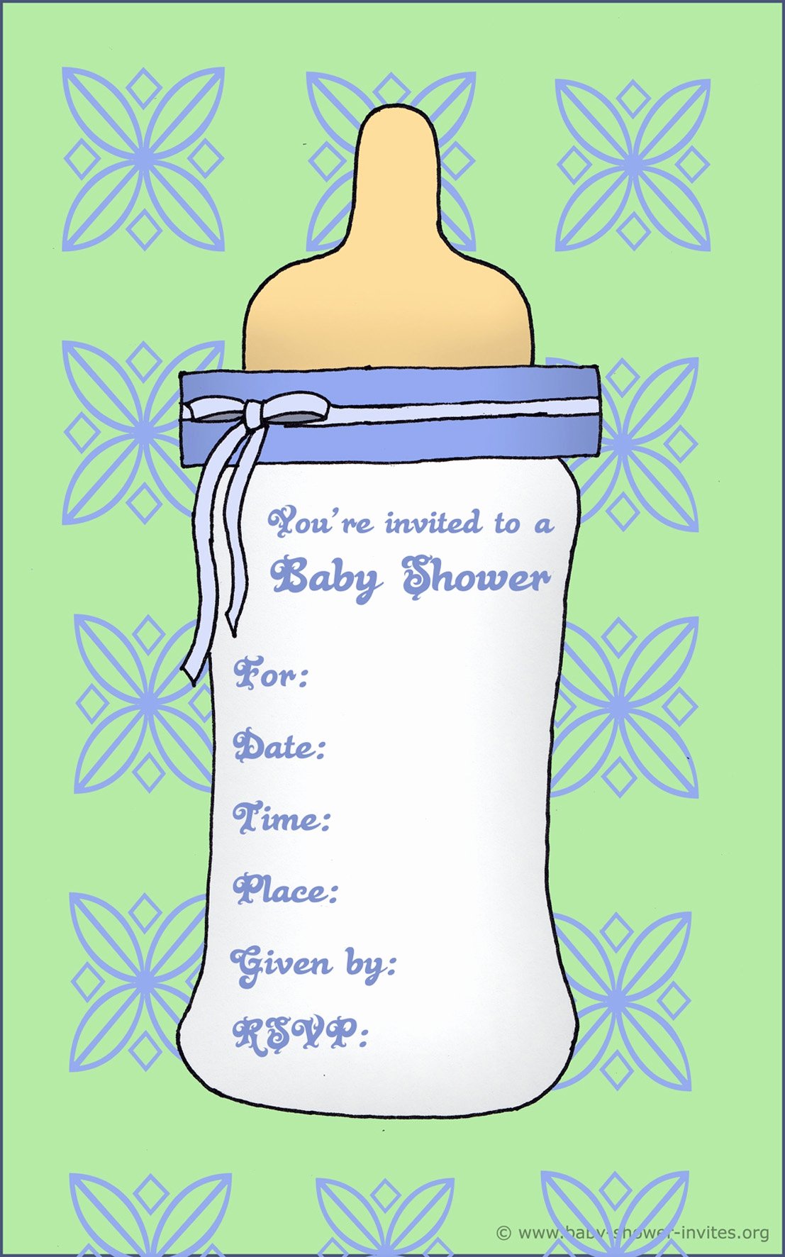 Baby Shower Invitation Templates for Word Mughals