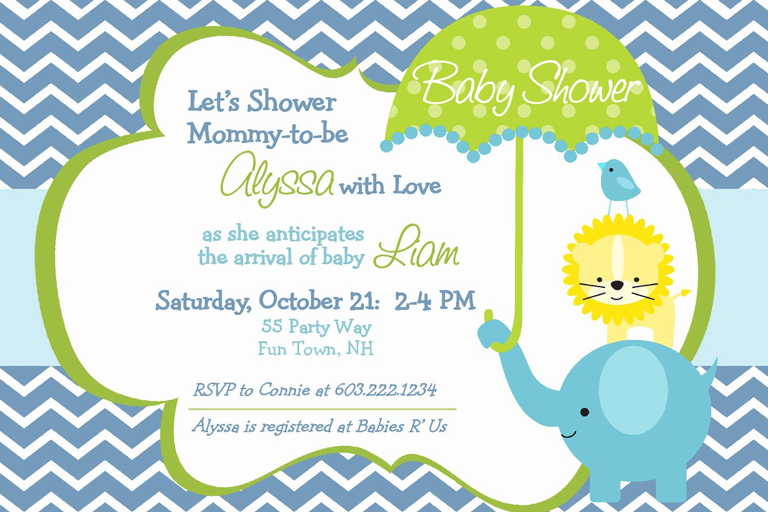 Baby Shower Invitations for Boy &amp; Girls Baby Shower
