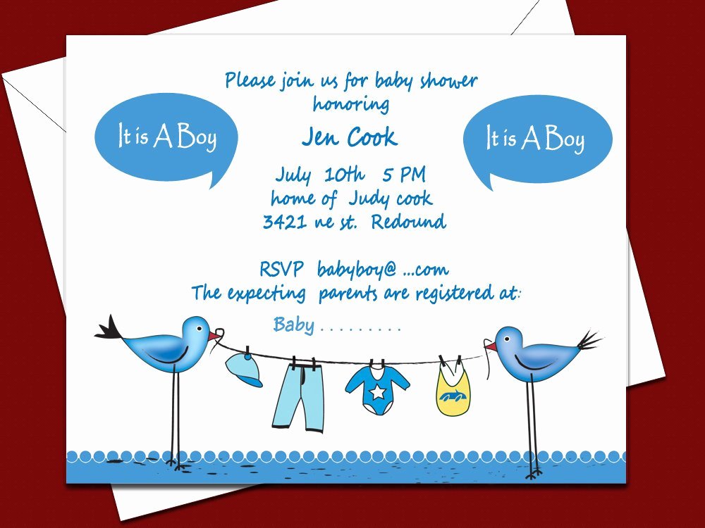 Baby Shower Invitations for Boys Free Templates