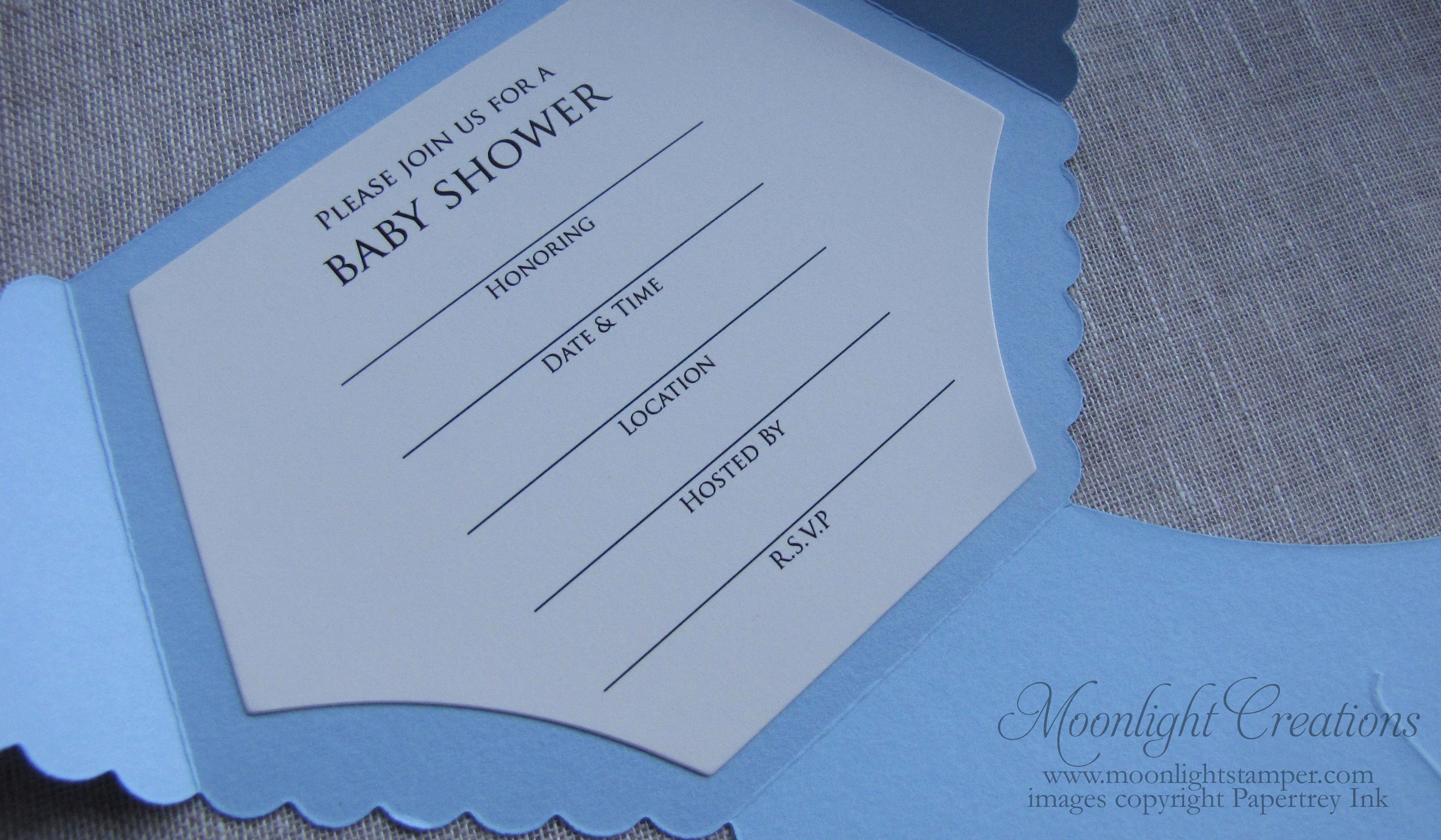 Baby Shower Invitations Printable Diaper Shaped Baby