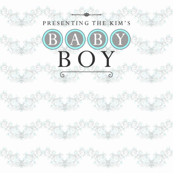 Baby Shower Step and Repeat Backdrop Fast Turnaround High