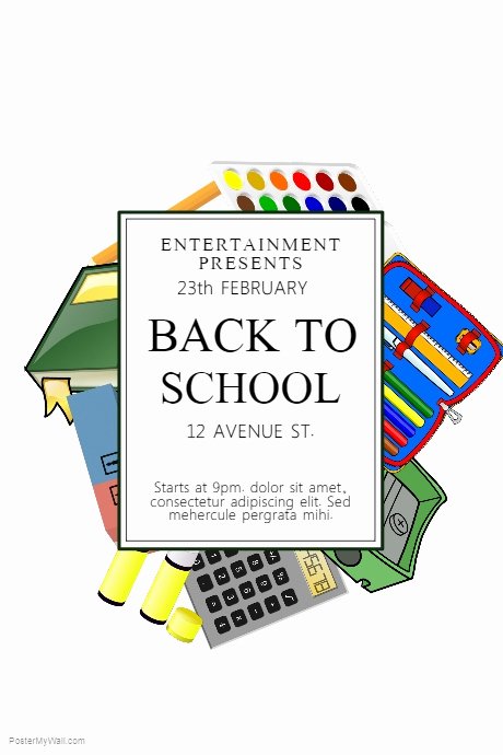 Back to School event Flyer Template